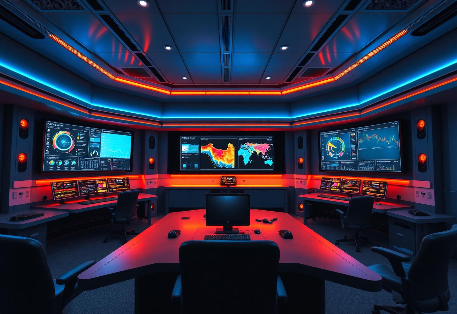 Engineers monitoring dashboards